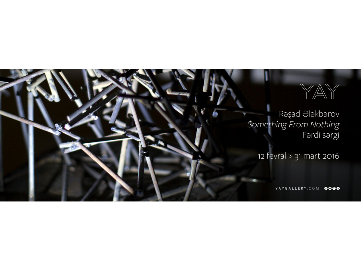 В Баку пройдет выставка Рашада Алекперова "Something From Nothing"