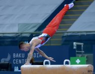 Выступления азербайджанских гимнастов в первый день Кубка мира в Баку (ФОТОРЕПОРТАЖ)