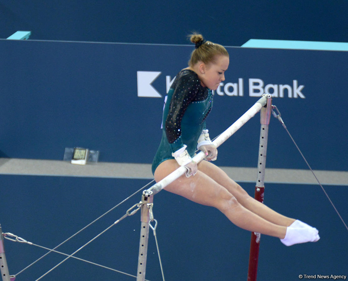 Выступления азербайджанских гимнастов в первый день Кубка мира в Баку (ФОТОРЕПОРТАЖ)