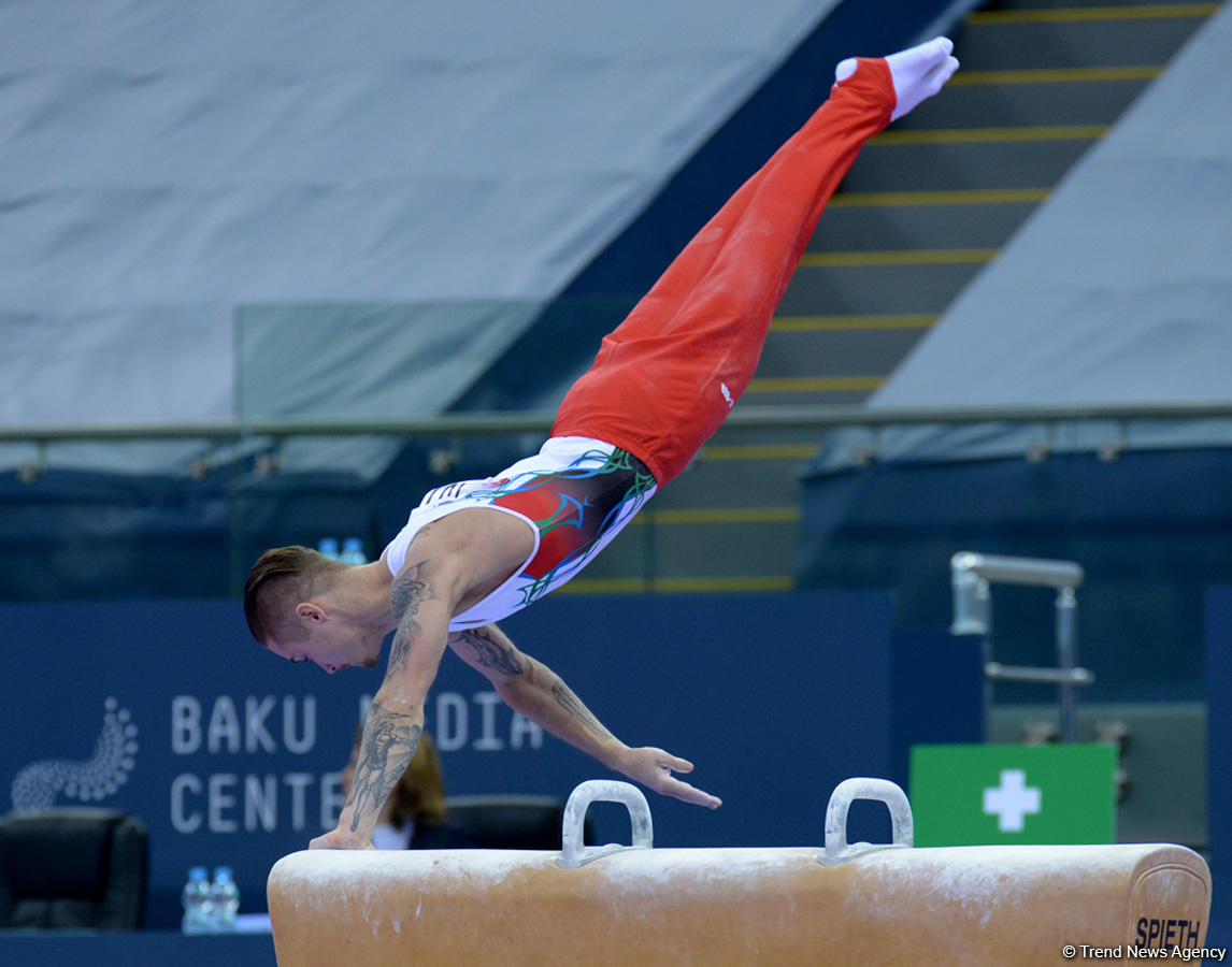 Выступления азербайджанских гимнастов в первый день Кубка мира в Баку (ФОТОРЕПОРТАЖ)