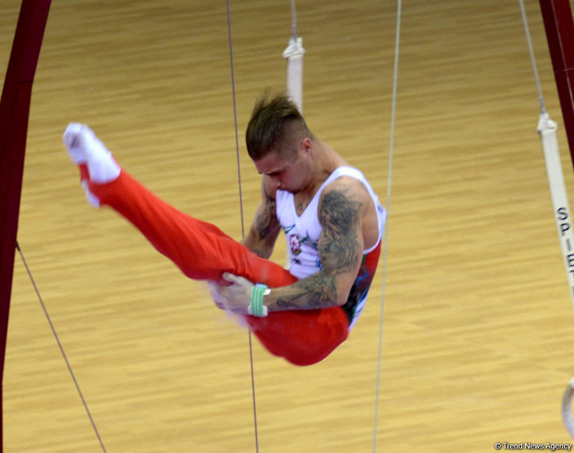 Выступления азербайджанских гимнастов в первый день Кубка мира в Баку (ФОТОРЕПОРТАЖ)