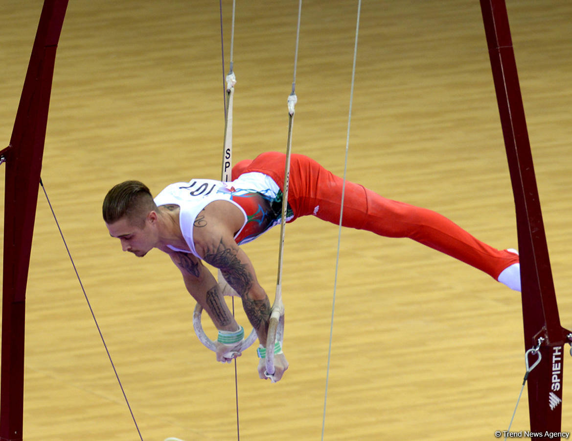 Выступления азербайджанских гимнастов в первый день Кубка мира в Баку (ФОТОРЕПОРТАЖ)