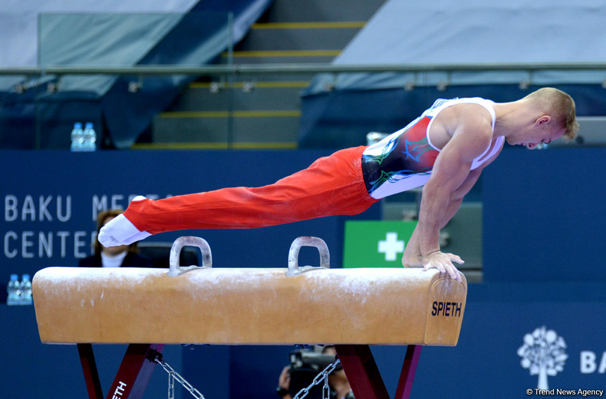 Выступления азербайджанских гимнастов в первый день Кубка мира в Баку (ФОТОРЕПОРТАЖ)