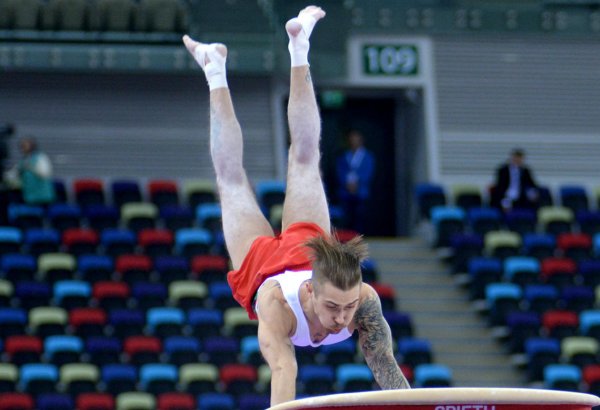 Азербайджанский гимнаст в финале Кубка мира по спортивной гимнастике (ФОТО)
