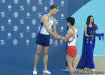 В Баку прошла церемония награждения первых победителей Кубка мира по спортивной гимнастике (Фоторепортаж)