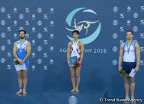 В Баку прошла церемония награждения первых победителей Кубка мира по спортивной гимнастике (Фоторепортаж)