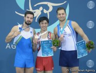 В Баку прошла церемония награждения первых победителей Кубка мира по спортивной гимнастике (Фоторепортаж)