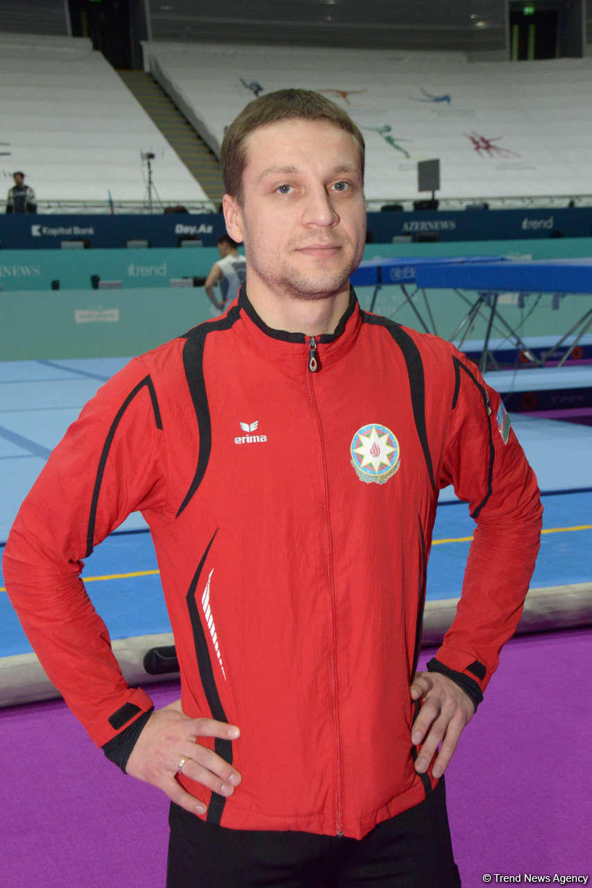 Организаторы вкладывают душу в подготовку к Кубку мира по прыжкам на батуте в Баку - азербайджанский гимнаст (ФОТО)