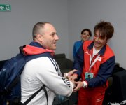 Делегации различных стран проходят аккредитацию на Кубок мира по прыжкам на батуте в Баку (ФОТОРЕПОРТАЖ)