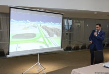 В Баку состоялась встреча глав и представителей делегаций, прибывших на Кубок мира по прыжкам на батуте (ФОТОРЕПОРТАЖ)