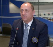 В Баку состоялась встреча глав и представителей делегаций, прибывших на Кубок мира по прыжкам на батуте (ФОТОРЕПОРТАЖ)