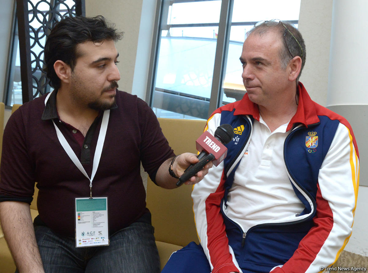 Азербайджан великолепно подготовился к Кубку мира по прыжкам на батуте - испанский тренер (ФОТО)