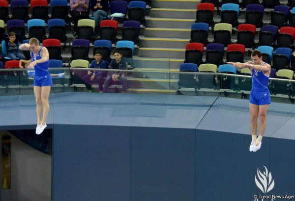 Азербайджанские гимнасты пробились в финал Кубка мира по прыжкам на батуте (ФОТО)