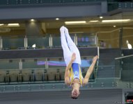 В Баку стартовал первый день соревнований Кубка мира FIG по прыжкам на батуте