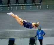 В Баку стартовал первый день соревнований Кубка мира FIG по прыжкам на батуте