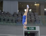 В Баку стартовал первый день соревнований Кубка мира FIG по прыжкам на батуте