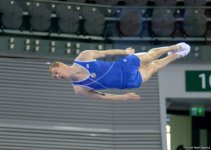 В Баку стартовал первый день соревнований Кубка мира FIG по прыжкам на батуте