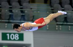 В Баку стартовал первый день соревнований Кубка мира FIG по прыжкам на батуте