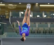 В Баку стартовал первый день соревнований Кубка мира FIG по прыжкам на батуте