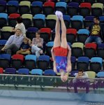 В Баку стартовал первый день соревнований Кубка мира FIG по прыжкам на батуте