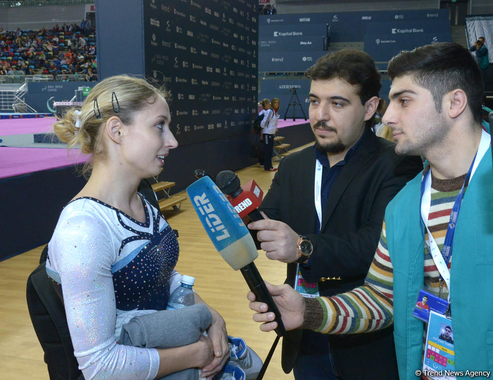 Выиграть золотую медаль Кубка мира в Баку - большой подарок - белорусская гимнастка