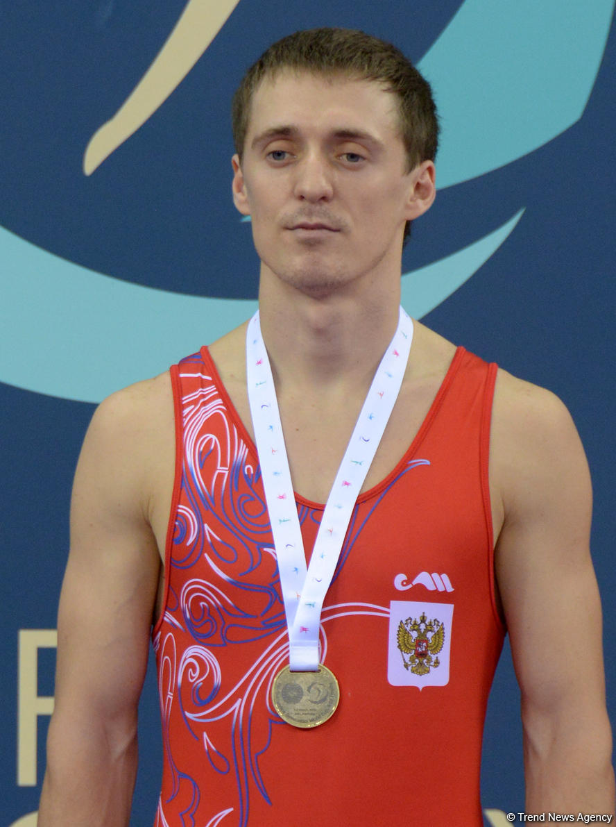 В Баку прошла церемония награждения победителей финалов Кубка мира по прыжкам на батуте (Фоторепортаж)