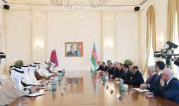 Состоялась встреча Президента Азербайджана и эмира Катара