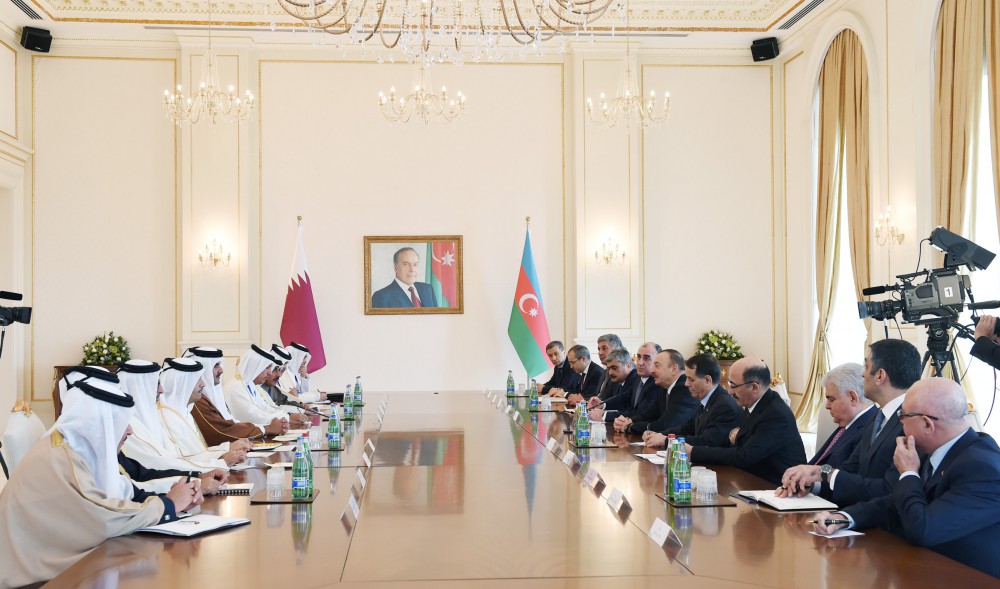 Состоялась встреча Президента Азербайджана и эмира Катара