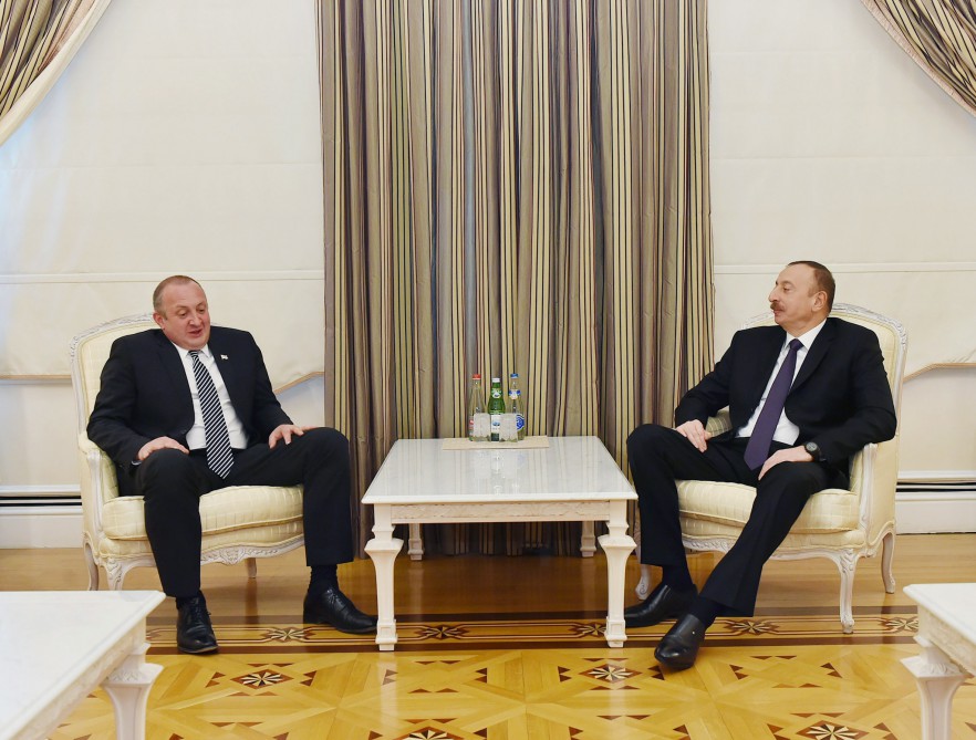 Состоялась встреча президентов Азербайджана и Грузии