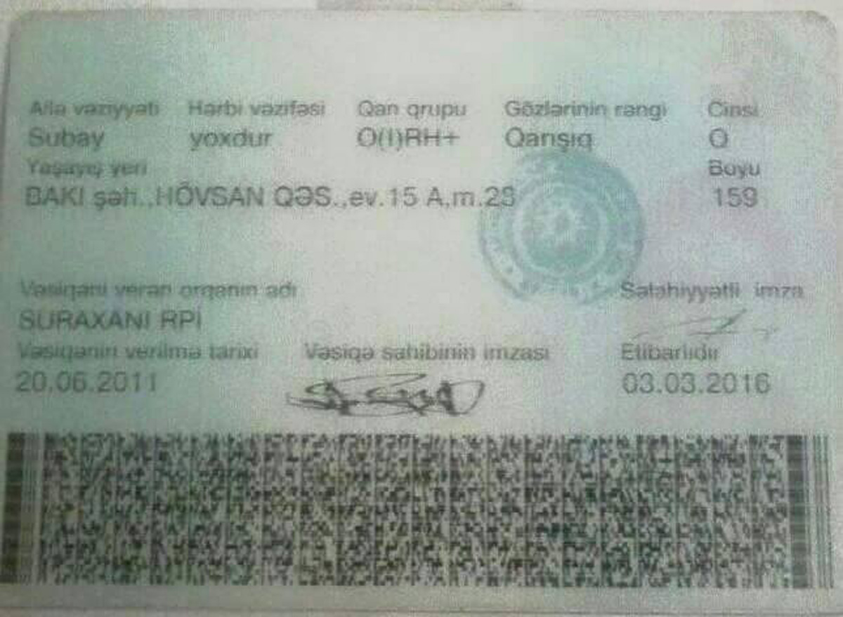 Вафа Аббасова будет ходить (ФОТО, ДОКУМЕНТЫ)