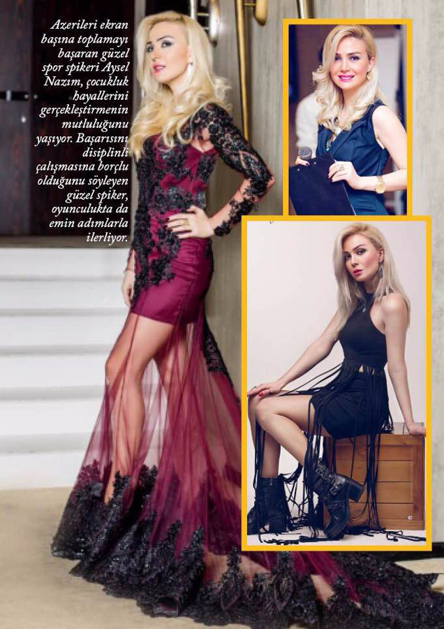 Турецкий журнал опубликовал материал об азербайджанской актрисе (ФОТО)