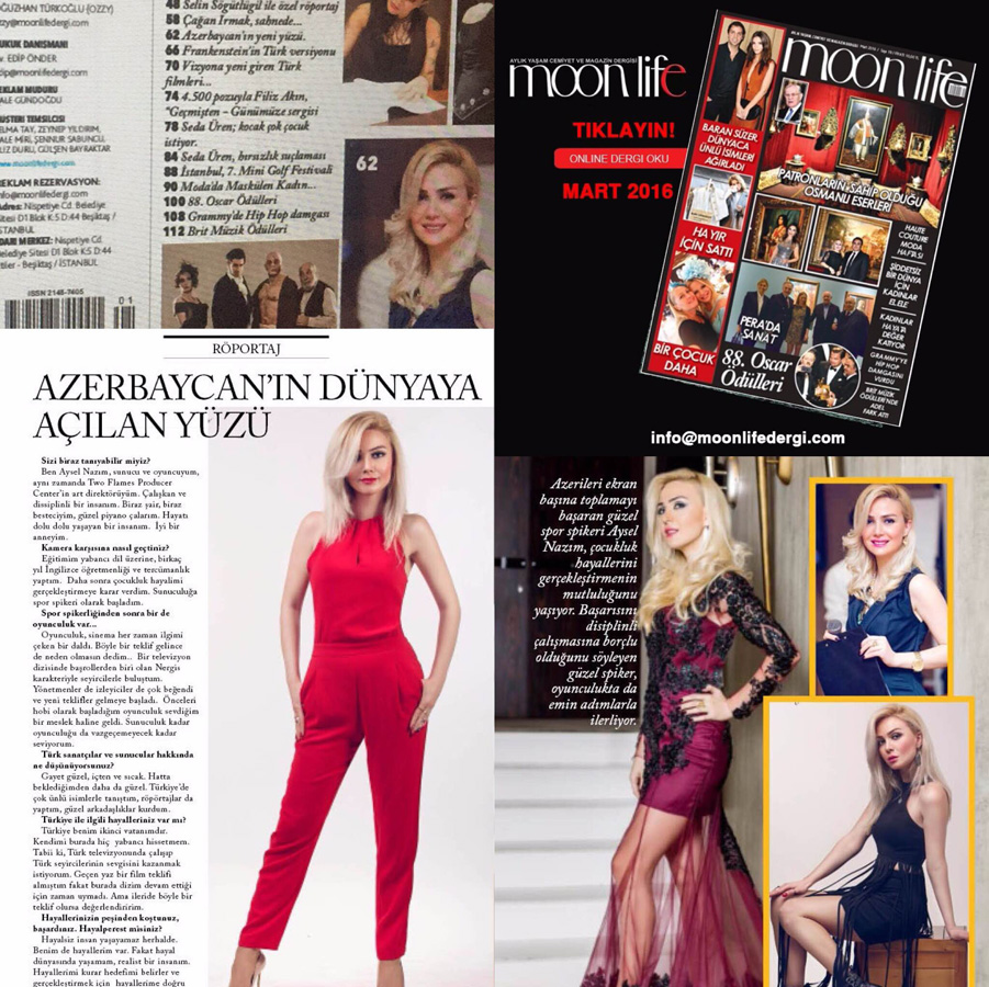 Турецкий журнал опубликовал материал об азербайджанской актрисе (ФОТО)