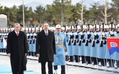 В Анкаре состоялась церемония официальной встречи Президента Ильхама Алиева (ФОТО)
