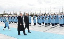 В Анкаре состоялась церемония официальной встречи Президента Ильхама Алиева (ФОТО)