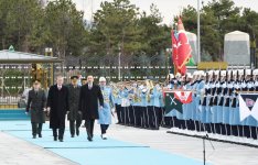 В Анкаре состоялась церемония официальной встречи Президента Ильхама Алиева (ФОТО)