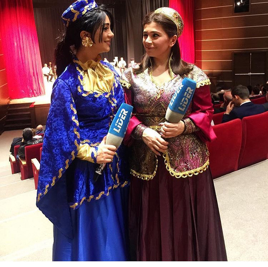 Азербайджанские телезвезды в национальных костюмах встречают Новруз (ФОТО)