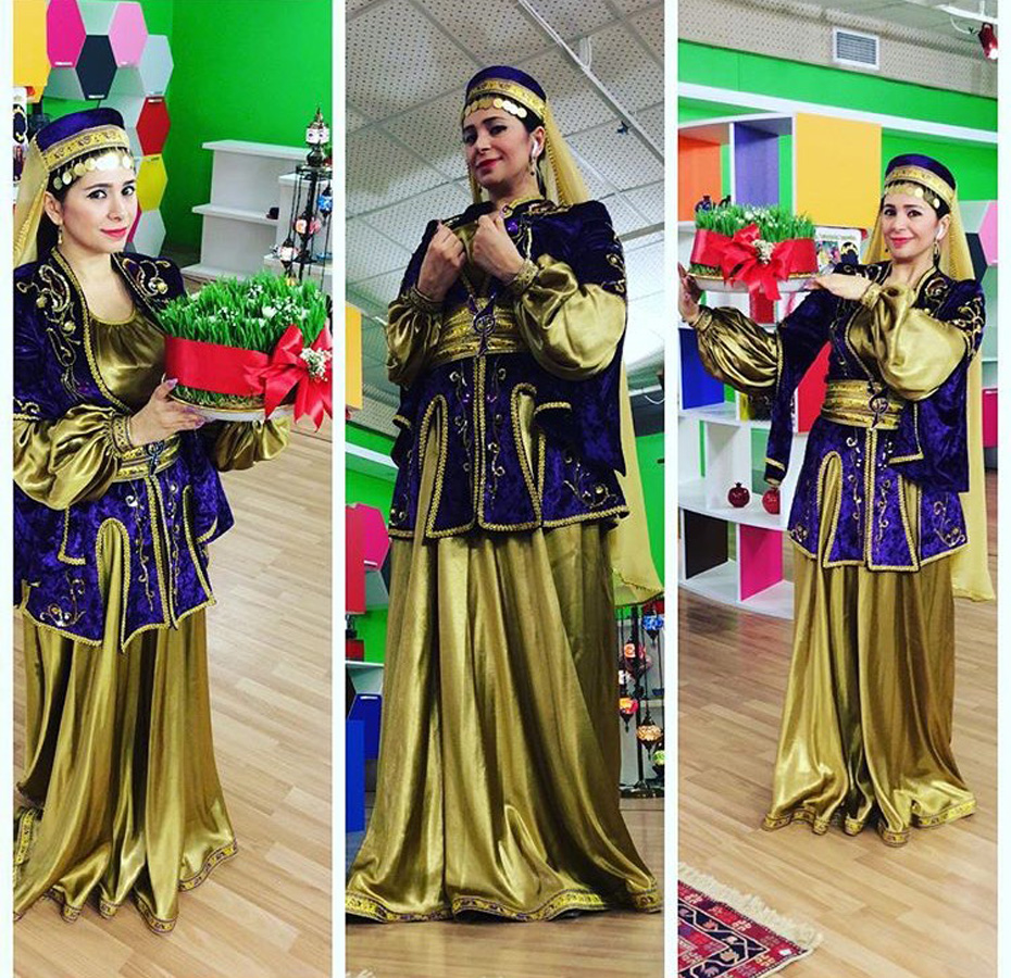 Азербайджанские телезвезды в национальных костюмах встречают Новруз (ФОТО)