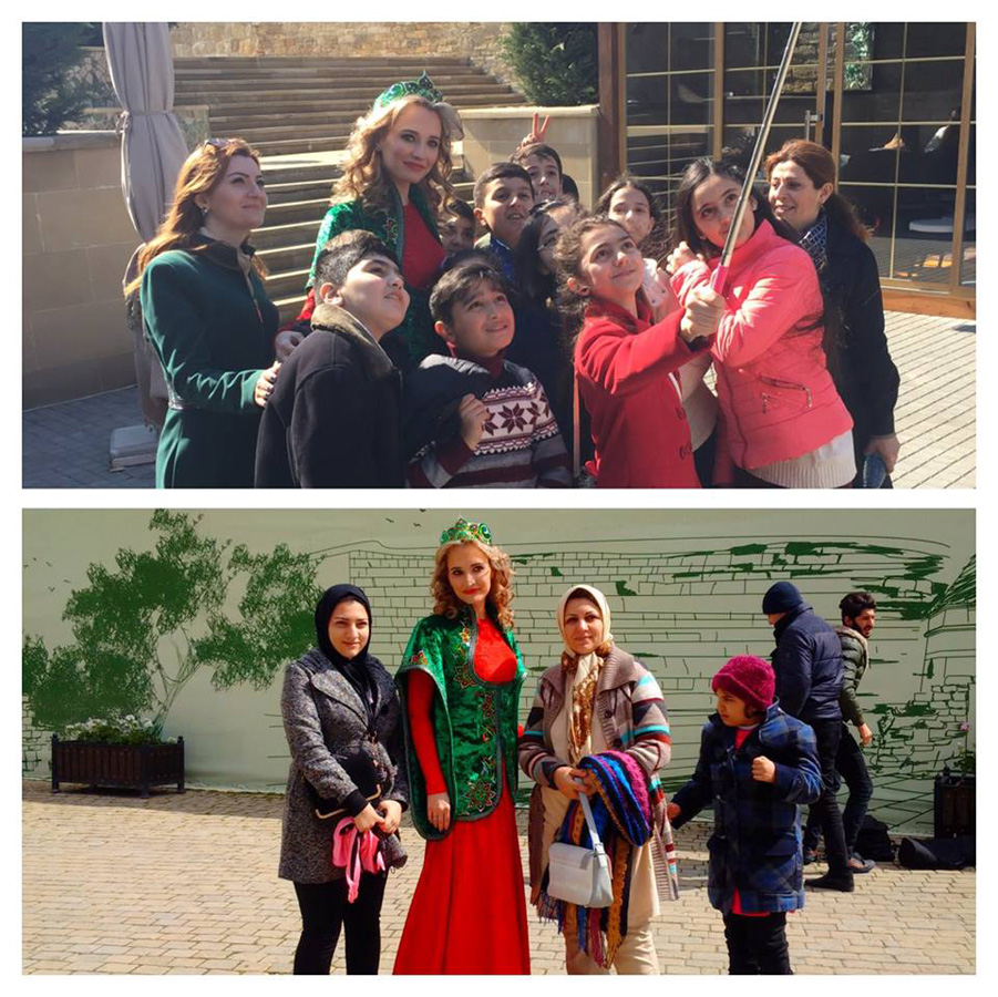 Русская красавица стала символом Новруза в Баку (ФОТО)