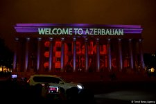 Лазерное шоу в Баку на тему "Формулы-1" (ФОТО)