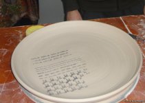 Мастер-класс израильского художника в Баку: керамика и мотивы азербайджанского ковра (ФОТО)