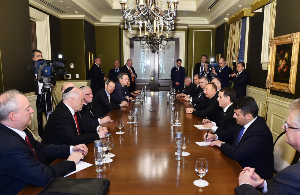 Президент Ильхам Алиев встретился с руководством еврейских организаций в США