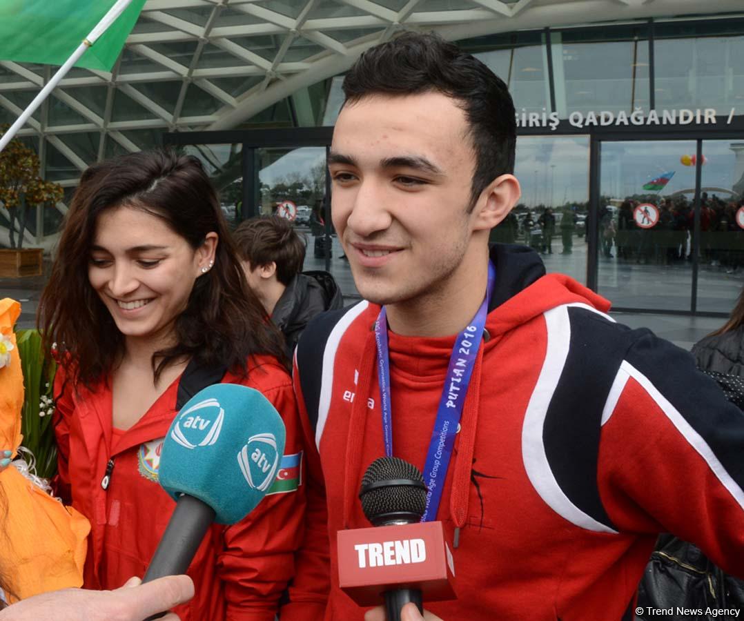 Будем и дальше работать для достижения хороших результатов - азербайджанский гимнаст