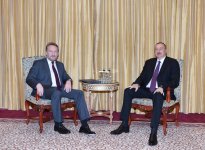 Президент Ильхам Алиев встретился с председателем Президиума Боснии и Герцеговины (ФОТО)