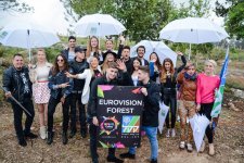 Флаг Азербайджана в Израиле - Семра Рагимли посадила дерево в Тель-Авиве (ФОТО)