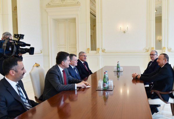 Президент Ильхам Алиев принял делегацию во главе с председателем Верховного суда Турции