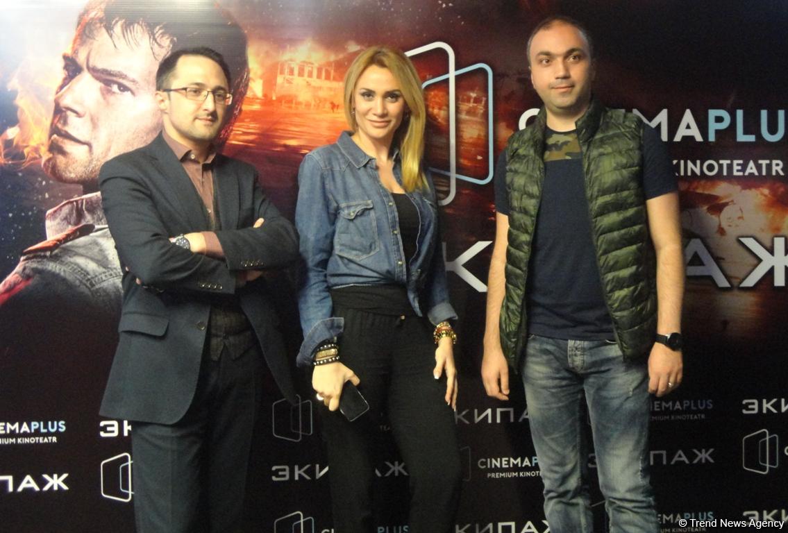 Российский блокбастер "Экипаж" вызвал большой интерес в Баку (ФОТО)
