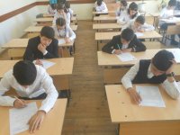 В Шеки и Балакене прошла Олимпиада по русскому языку (ФОТО)