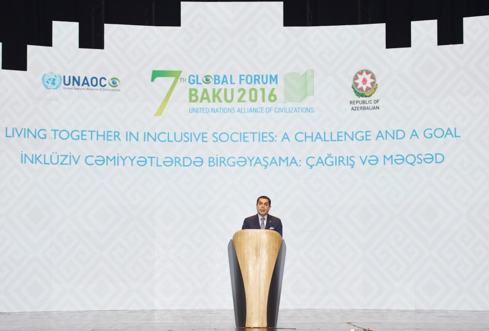 Президент Ильхам Алиев и его супруга приняли участие в VII Глобальном форуме Альянса цивилизаций ООН (ФОТО)