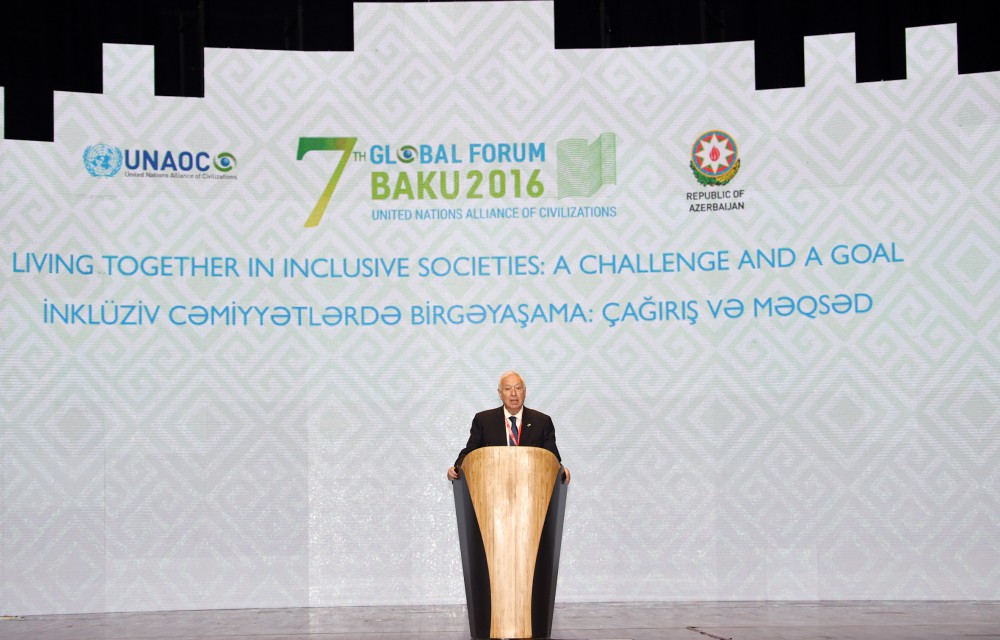 Президент Ильхам Алиев и его супруга приняли участие в VII Глобальном форуме Альянса цивилизаций ООН (ФОТО)