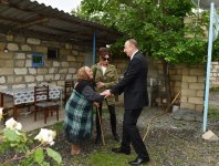 Президент Ильхам Алиев и его супруга побывали в Тертерском, Бардинском и Агдамском районах